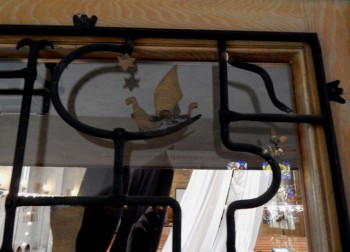 Gloria Dei, door grille Viking ship