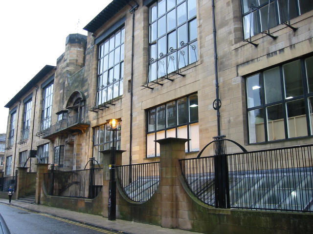 Glasgow School of Art (1892-1909), designed by Charles Rennie Mackintosh. (