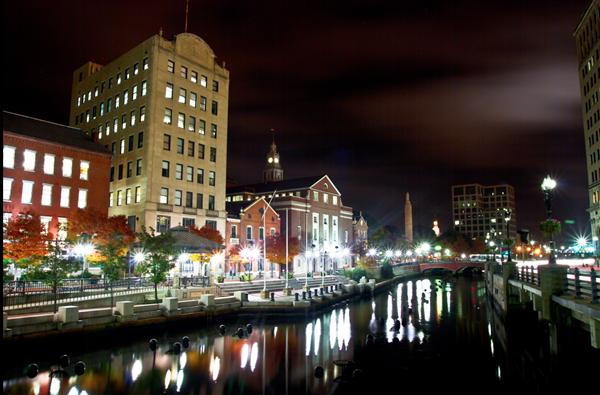 RISD Canal Wak, across Providence River from downtown. Built in 1996.