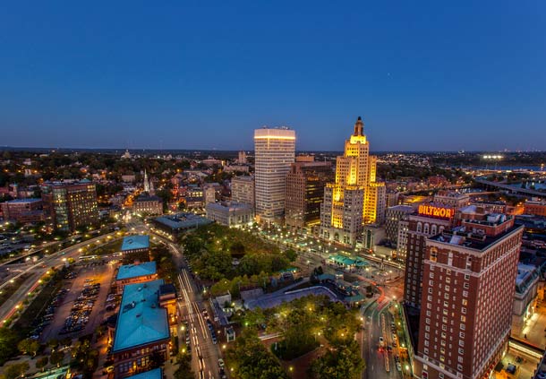 View of Kennedy Plaza from the "Narragansett Plaza." (marriott.com)