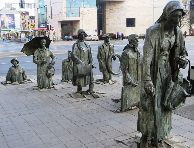 "The Monument of an Anonymous Passerby," in Wroclaw, Poland