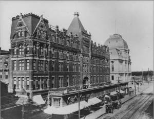 Hotel Dorrance and Dorrance Court Building. (Cliff Coutcher, John O. Pastore Collection, Providence College)