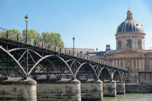 Pont des Arts pedestrian bridge in Paris. (viator.com)