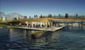 Original design of pedestrian bridge competition. (archdaily.com)