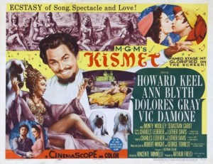 Poster for 1955 musical "Kismet." (stevelensman.hubpages.com)