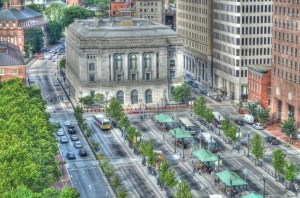 This half of Kennedy Plaza was demolished over the summer. (brendaleetroiaphotography.com)