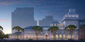 Proposed new Frick addition toward left. (NYT/Neoscape Inc.)