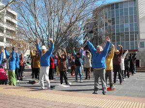 Healthy plaza in Canberra. (clearwisdom.net)