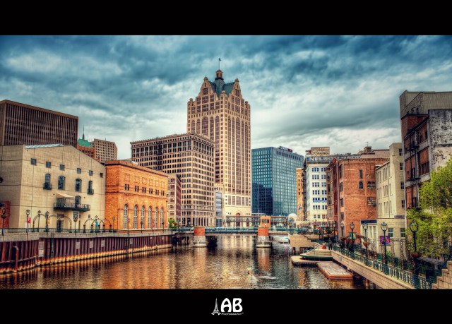 Milwaukee's waterfront. Photo by Alexandra (Petrova) & Bharath Wootia.