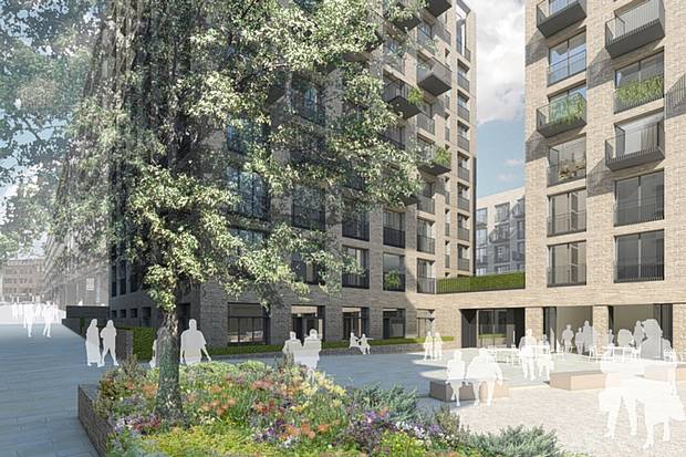 Royal Mail proposal for blocks of flats in London. (Evening Standard)