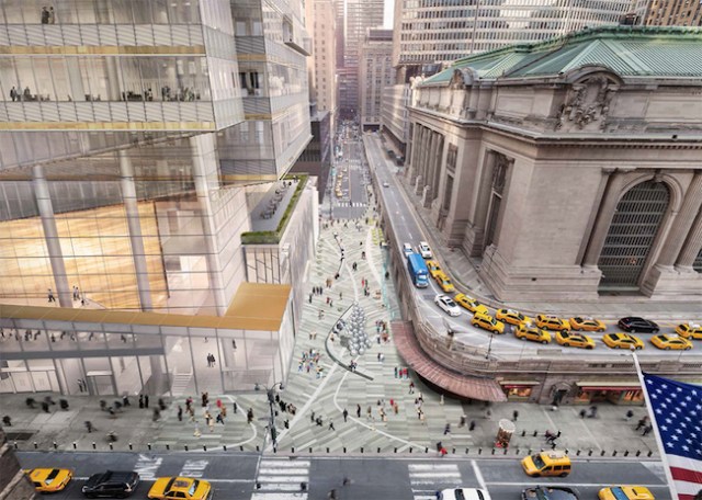 Proposaed One Vanderbilt across from Grand Central Terminal. (Kohn Pedersen Fox)