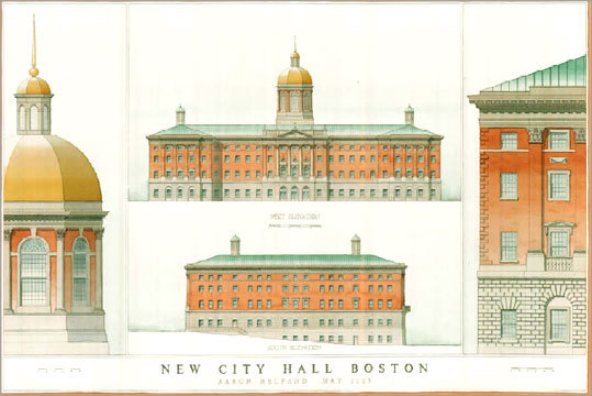 Proposed new Boston City Hall designed by Aaron Helfand. (anarchitectureofhumanism.blogspot.com)
