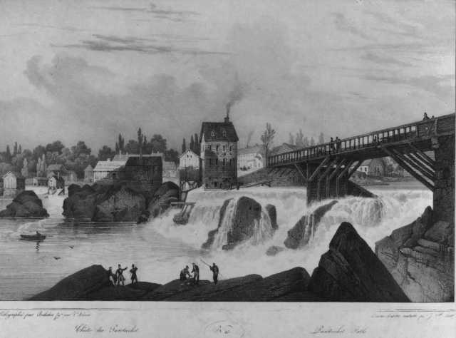 Pawtucket Falls, circa 1815. (bucklinsociety.net)