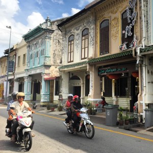 Commercial row houses in Malaysia. (Photo by Nathaniel Walker)