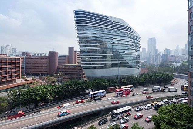 Zaha Hadid's Innovation Tower in Kowloon. (Architectural Review)