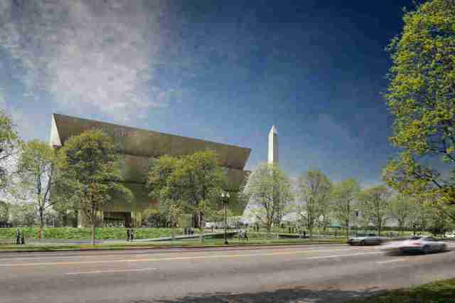 Rendering of National Museum of African American History and Culture, in Washington. (npr.org)