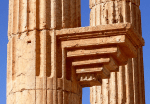 Bracket on a column of Palmyra's Grand Colonnade.