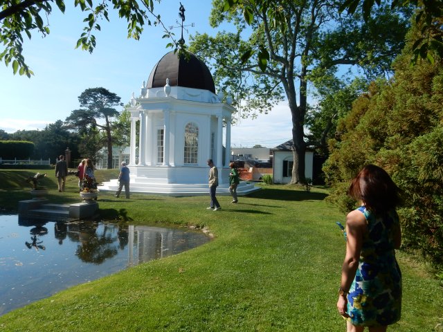 The photo above and those below focus mainly on the grounds of Bellevue House, in Newport.