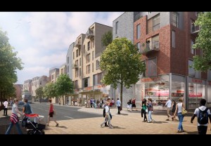 Rendering of Silver Hill development proposed for Winchester. (architectsjournal.co.uk)