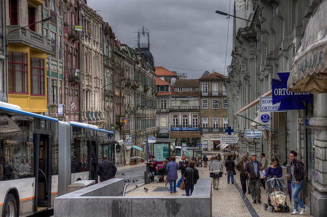 Bolhao Market, in Porto, Portugal, is on right side of street. (blog.crystaltravel.co.uk)