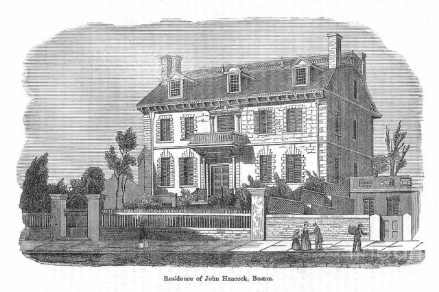John Hancock's house. (freepages.history.rootsweb.ancestry.com)