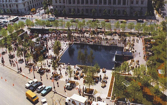 Pershing Square Park, near the White House. It will be renovated to include the new memorial. (asla.com)