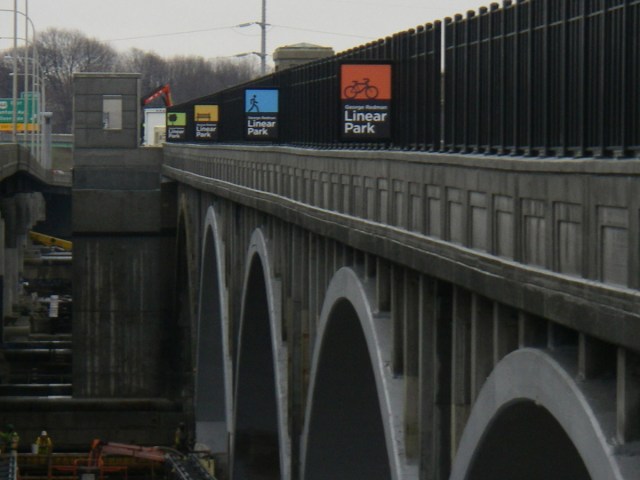 This shot of the third arched span dedicated to bikes and pedestrians is from the RIDOT website.