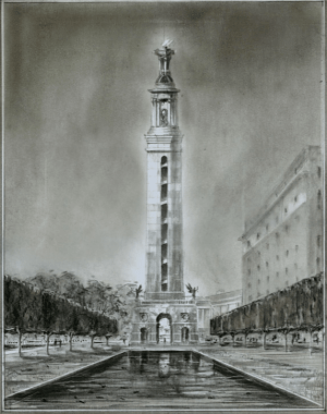 WWI memorial design by Richard Cameron and Michael Djordjevitch. (NR)