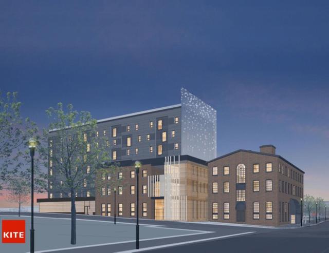 Proposed building by Richard Baccari II in I-195 corridor. (Kite Architects)