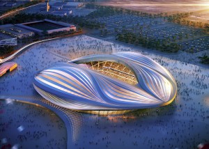 Proposed stadium in Qatar.