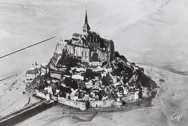 These photos are from postcards of Mont Saint-Michel, in France.