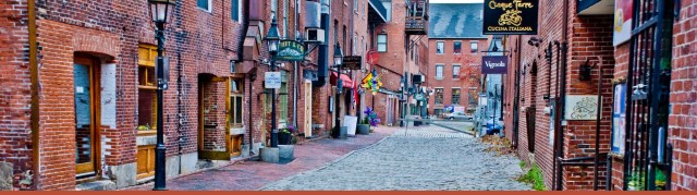 Portland's downtown Port Exchange historic district. (gotravelmaine.com)