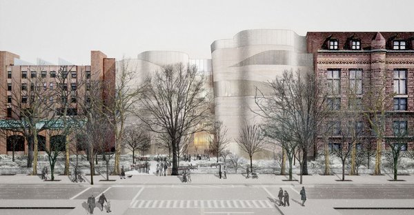 Proposed rear addition to Museum of Natural History. (NYT)