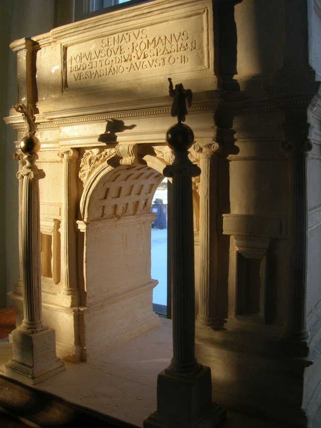 Arch of Titus, Rome, with Ionic rather than original's Corinthian order.