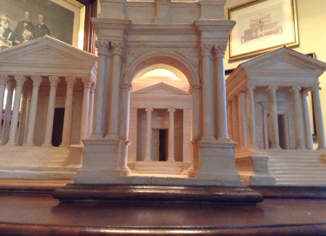 Selection of models arranged symmetrically by the artist.