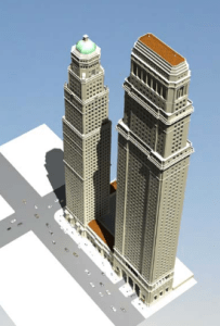 Towers proposed for Los Angeles in 2006 by Richardson Robertson. (Robertson Partners)