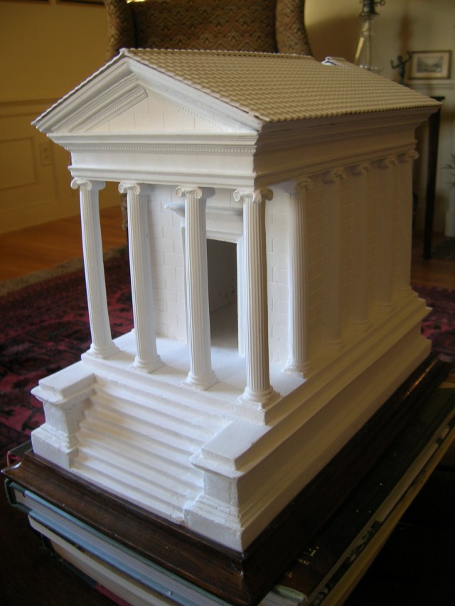 Temple of Portunus, Rome, before shellacking.